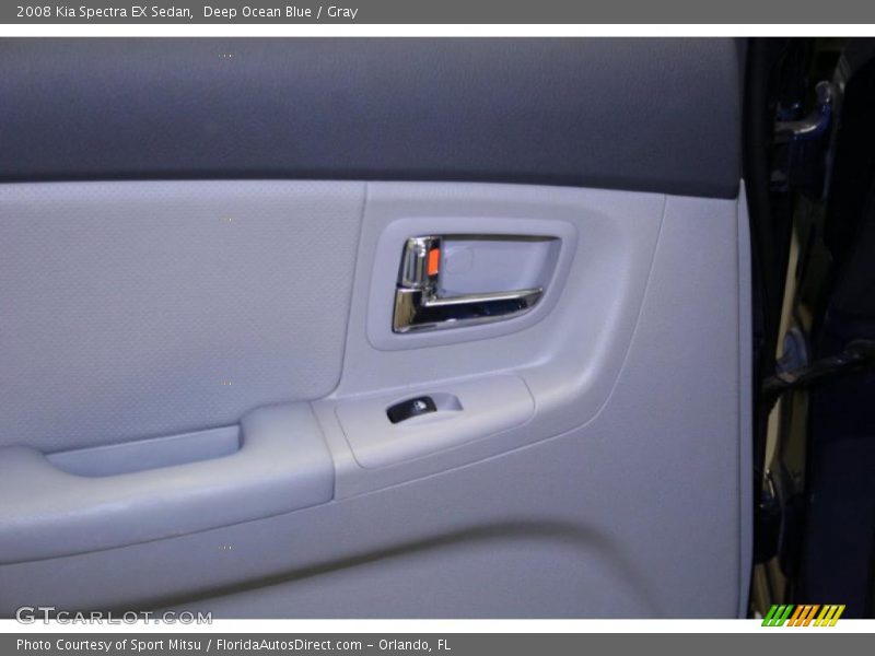 Deep Ocean Blue / Gray 2008 Kia Spectra EX Sedan