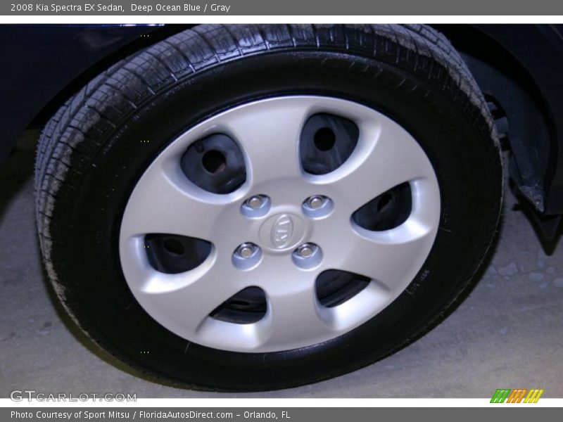 Deep Ocean Blue / Gray 2008 Kia Spectra EX Sedan