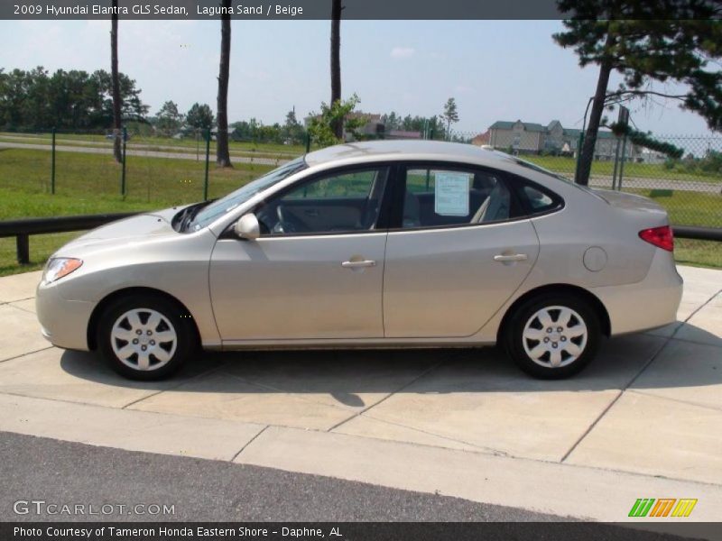 Laguna Sand / Beige 2009 Hyundai Elantra GLS Sedan