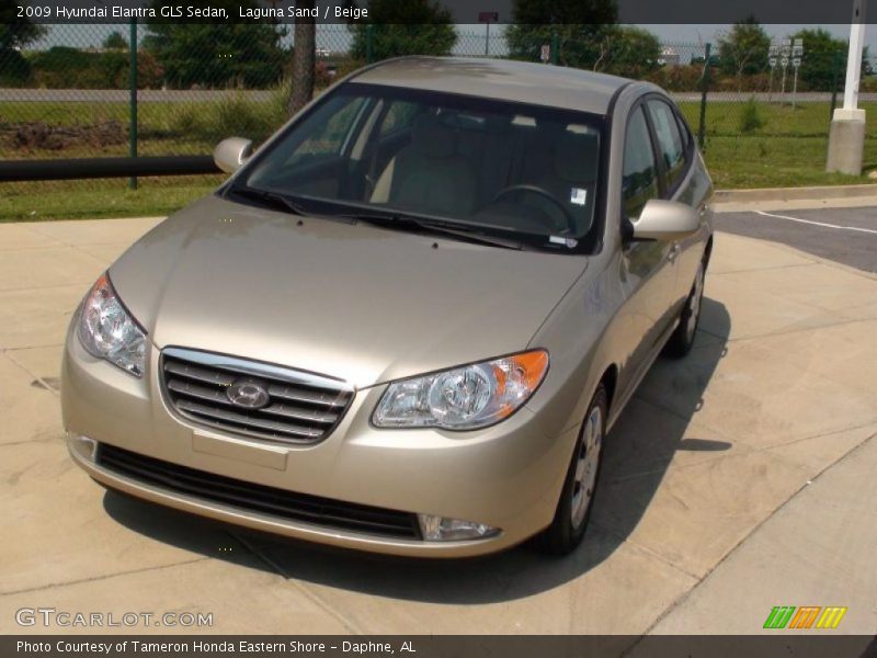 Laguna Sand / Beige 2009 Hyundai Elantra GLS Sedan