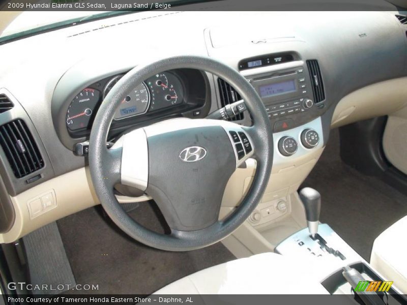 Laguna Sand / Beige 2009 Hyundai Elantra GLS Sedan