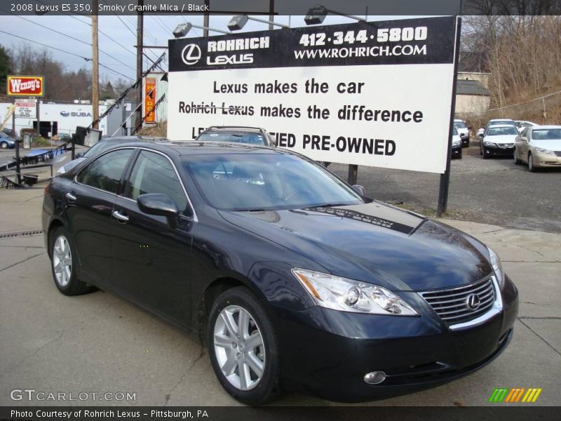 Smoky Granite Mica / Black 2008 Lexus ES 350