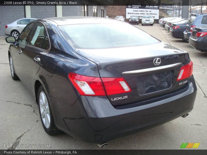 Smoky Granite Mica / Black 2008 Lexus ES 350