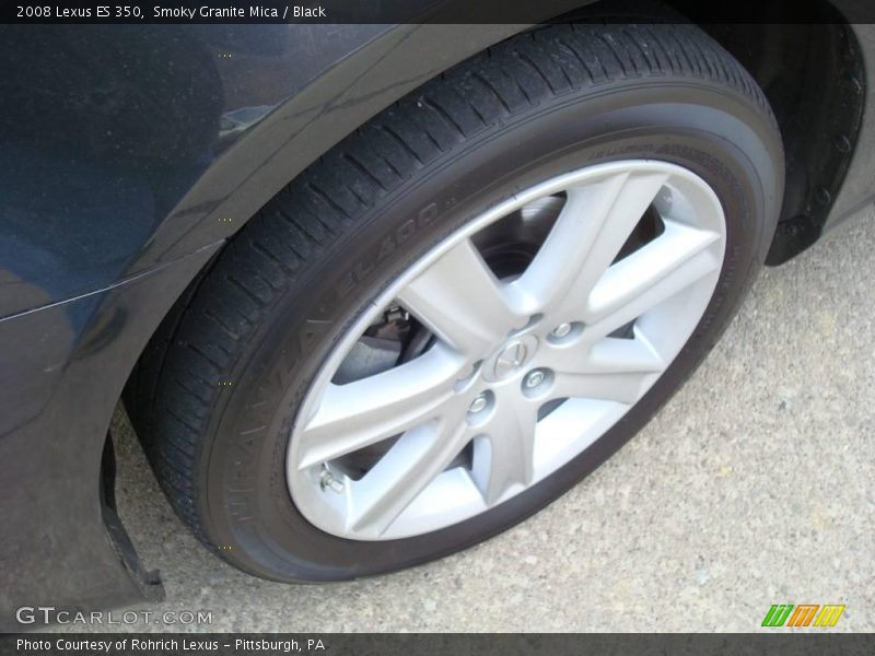 Smoky Granite Mica / Black 2008 Lexus ES 350