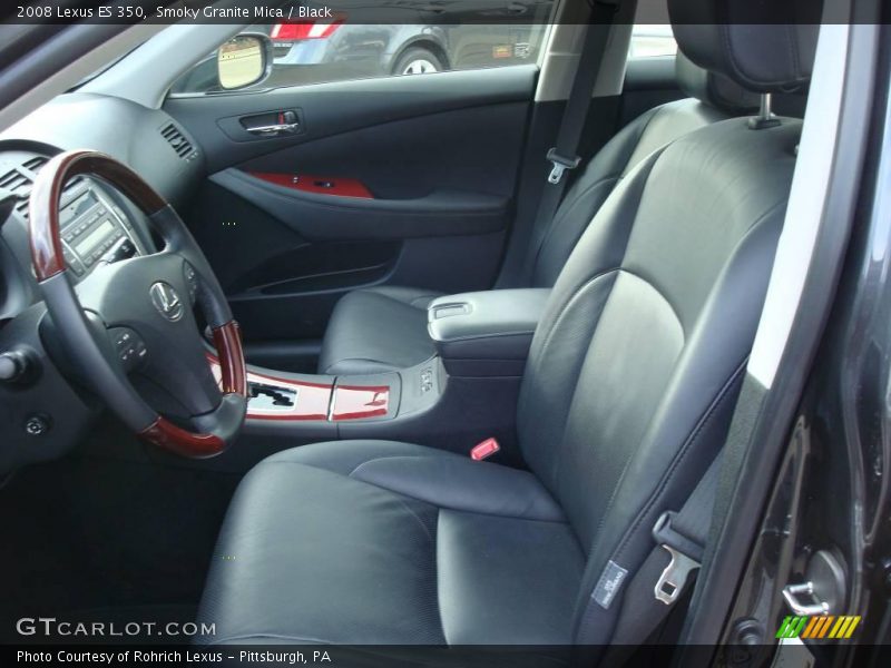 Smoky Granite Mica / Black 2008 Lexus ES 350