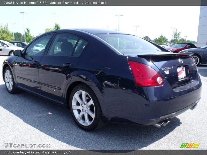 Majestic Blue Metallic / Charcoal Black 2008 Nissan Maxima 3.5 SE