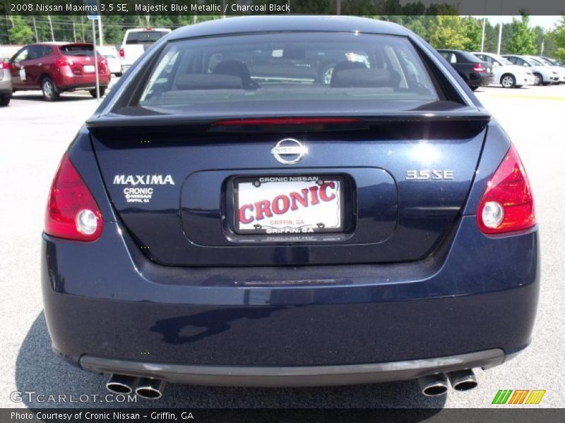 Majestic Blue Metallic / Charcoal Black 2008 Nissan Maxima 3.5 SE