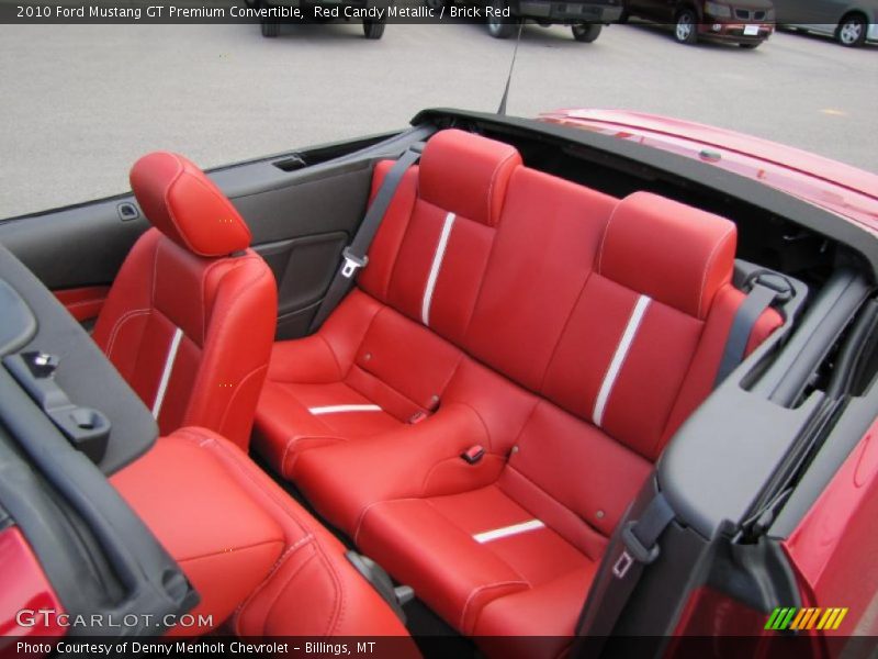 Red Candy Metallic / Brick Red 2010 Ford Mustang GT Premium Convertible