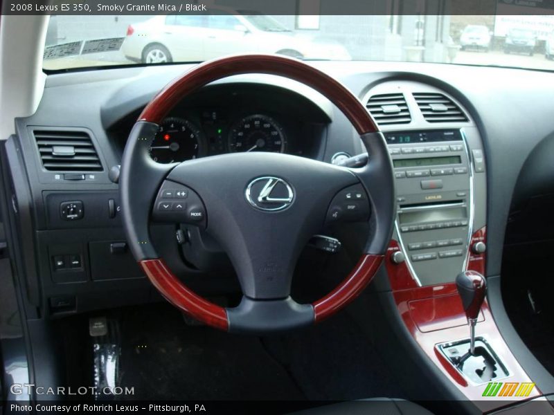 Smoky Granite Mica / Black 2008 Lexus ES 350