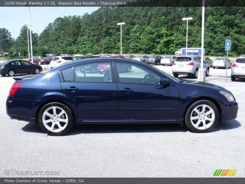 Majestic Blue Metallic / Charcoal Black 2008 Nissan Maxima 3.5 SE