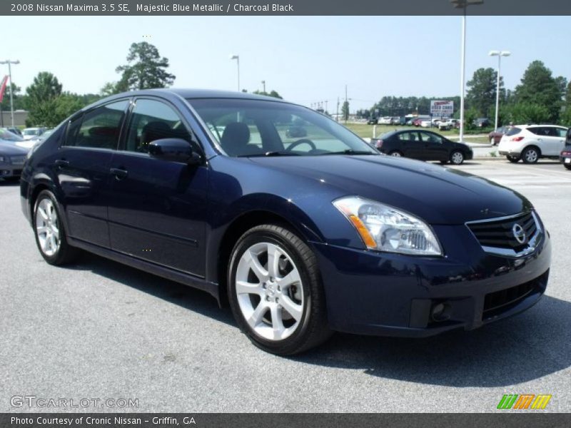 Majestic Blue Metallic / Charcoal Black 2008 Nissan Maxima 3.5 SE