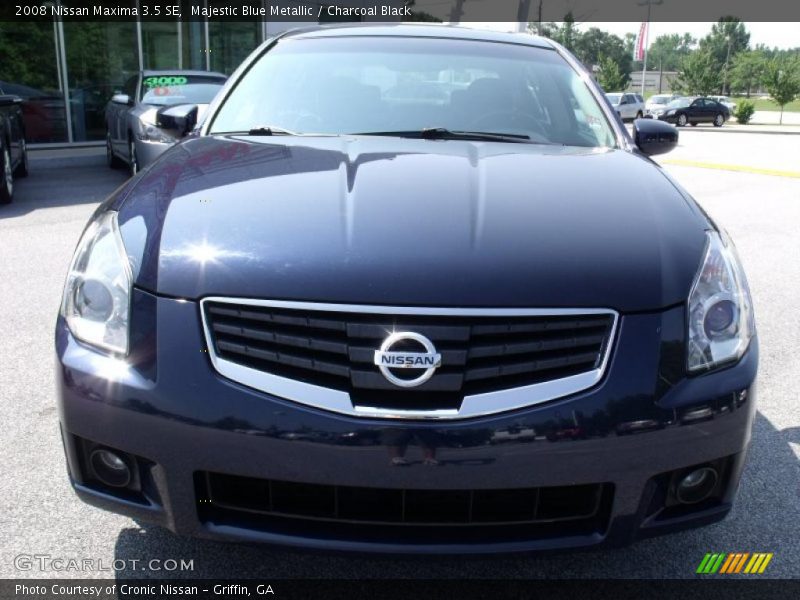 Majestic Blue Metallic / Charcoal Black 2008 Nissan Maxima 3.5 SE