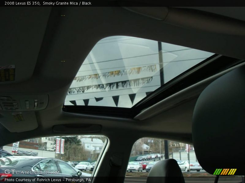 Smoky Granite Mica / Black 2008 Lexus ES 350