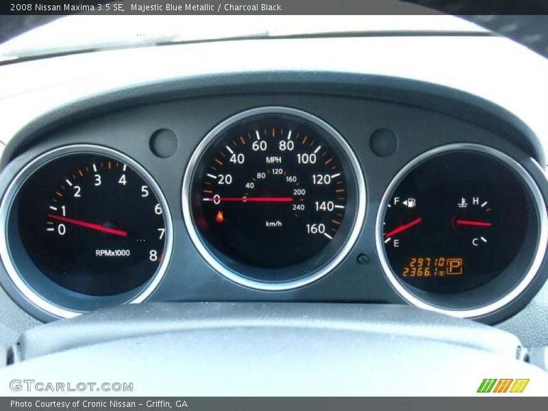 Majestic Blue Metallic / Charcoal Black 2008 Nissan Maxima 3.5 SE