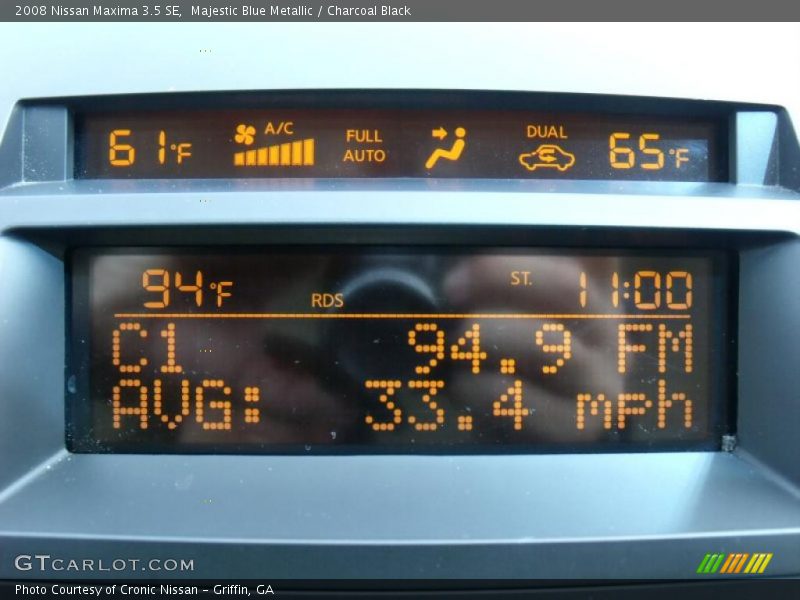 Majestic Blue Metallic / Charcoal Black 2008 Nissan Maxima 3.5 SE