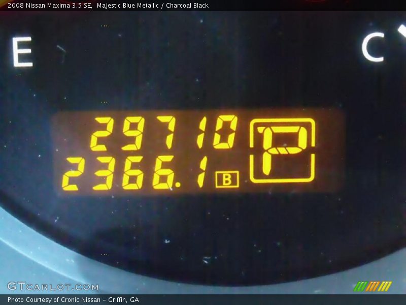 Majestic Blue Metallic / Charcoal Black 2008 Nissan Maxima 3.5 SE