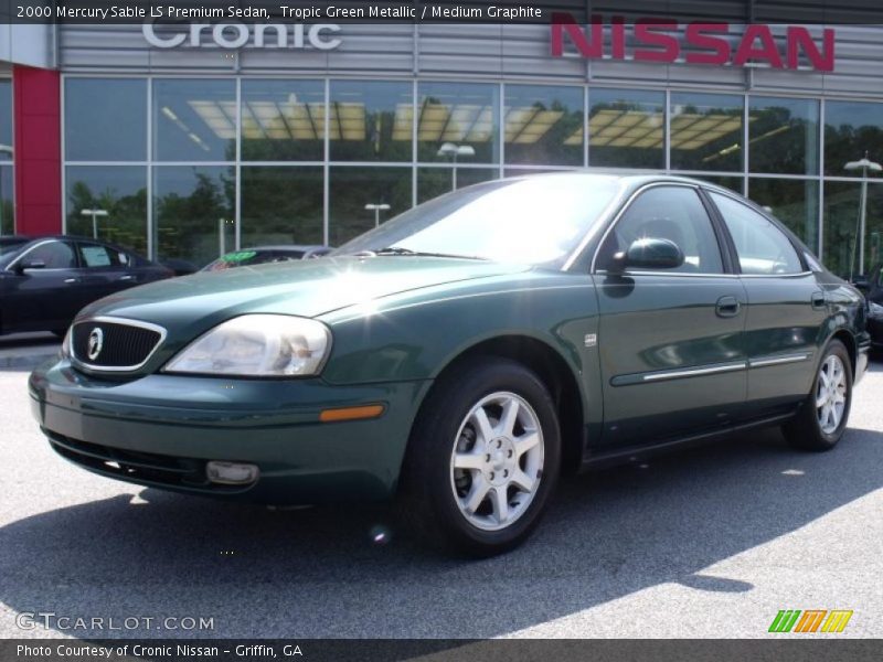 Tropic Green Metallic / Medium Graphite 2000 Mercury Sable LS Premium Sedan