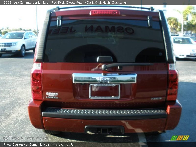 Red Rock Crystal Pearl / Dark Khaki/Light Graystone 2008 Jeep Commander Limited