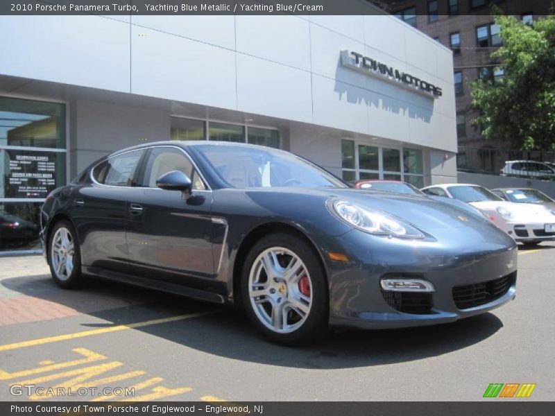 Yachting Blue Metallic / Yachting Blue/Cream 2010 Porsche Panamera Turbo