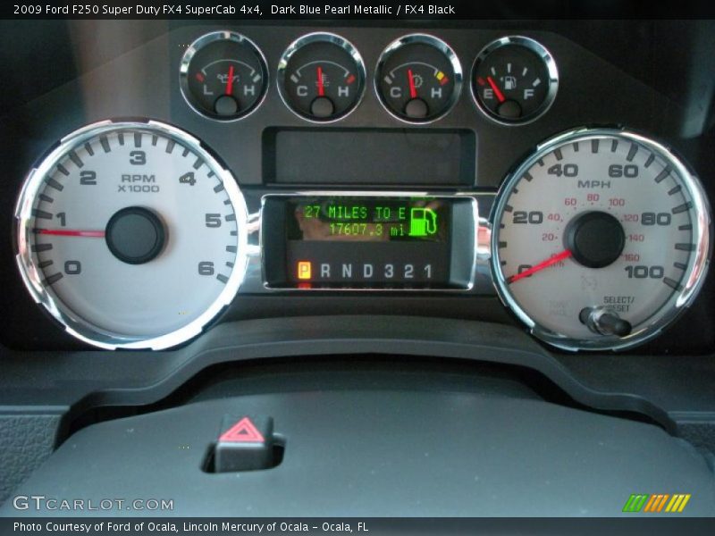 Dark Blue Pearl Metallic / FX4 Black 2009 Ford F250 Super Duty FX4 SuperCab 4x4