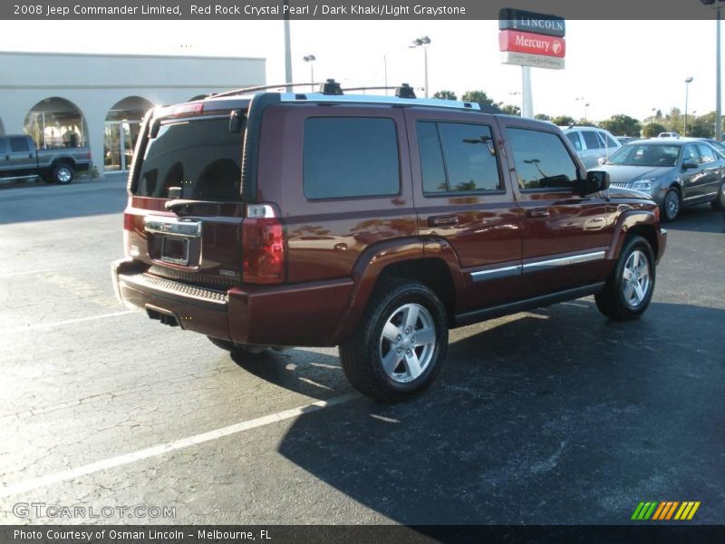 Red Rock Crystal Pearl / Dark Khaki/Light Graystone 2008 Jeep Commander Limited