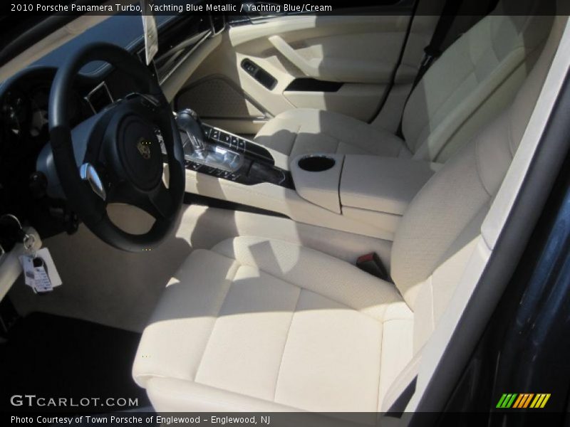 Yachting Blue Metallic / Yachting Blue/Cream 2010 Porsche Panamera Turbo