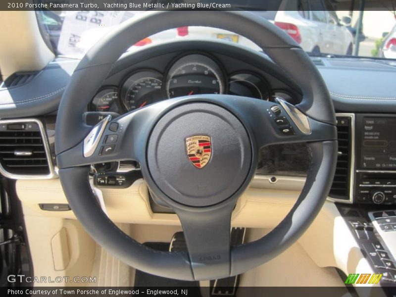 Yachting Blue Metallic / Yachting Blue/Cream 2010 Porsche Panamera Turbo