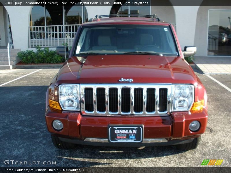 Red Rock Crystal Pearl / Dark Khaki/Light Graystone 2008 Jeep Commander Limited