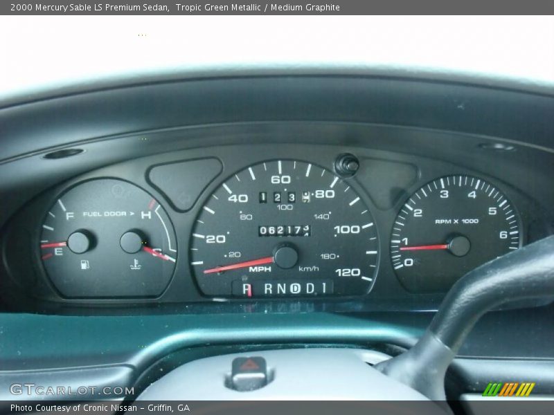 Tropic Green Metallic / Medium Graphite 2000 Mercury Sable LS Premium Sedan