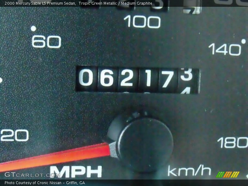 Tropic Green Metallic / Medium Graphite 2000 Mercury Sable LS Premium Sedan