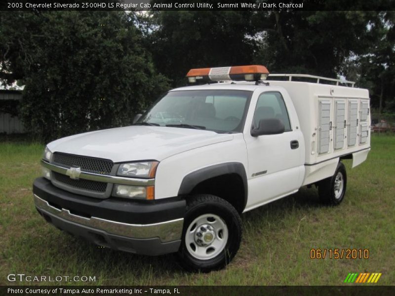 Summit White / Dark Charcoal 2003 Chevrolet Silverado 2500HD LS Regular Cab Animal Control Utility