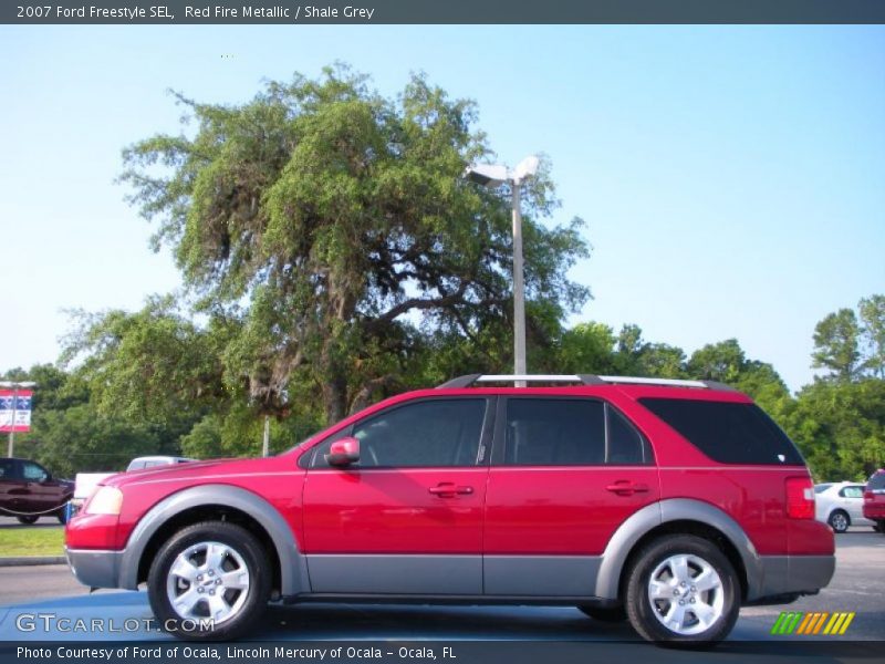 Red Fire Metallic / Shale Grey 2007 Ford Freestyle SEL