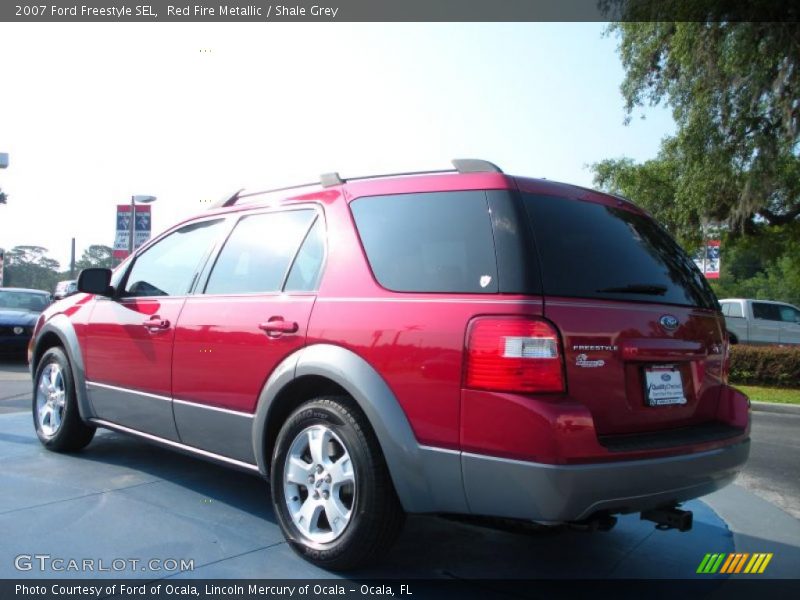 Red Fire Metallic / Shale Grey 2007 Ford Freestyle SEL