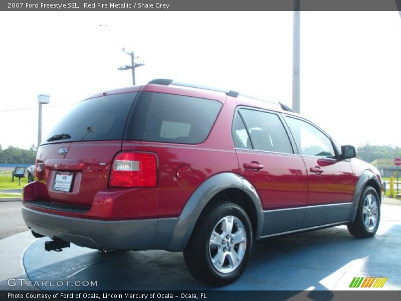 Red Fire Metallic / Shale Grey 2007 Ford Freestyle SEL