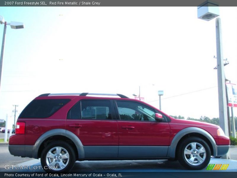 Red Fire Metallic / Shale Grey 2007 Ford Freestyle SEL