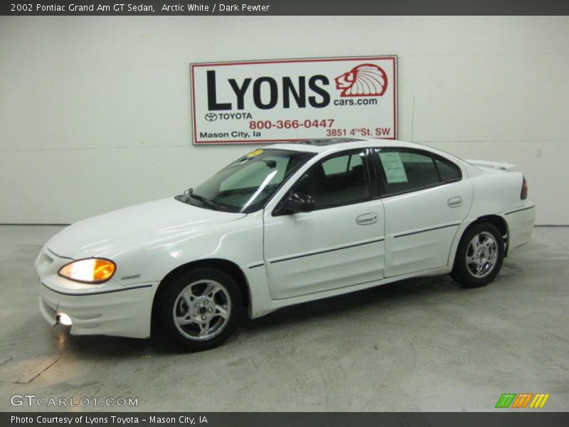 Arctic White / Dark Pewter 2002 Pontiac Grand Am GT Sedan