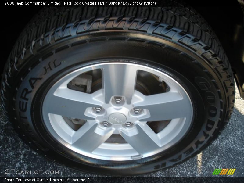 Red Rock Crystal Pearl / Dark Khaki/Light Graystone 2008 Jeep Commander Limited