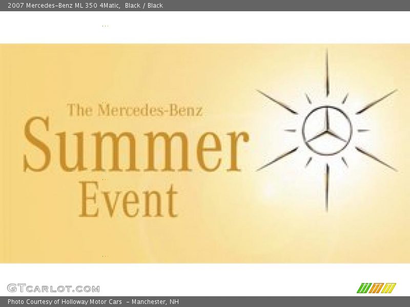 Black / Black 2007 Mercedes-Benz ML 350 4Matic