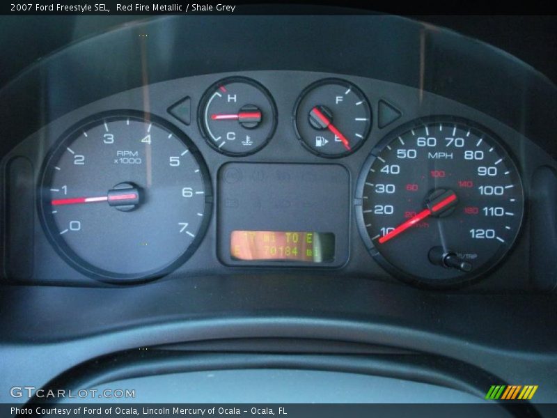 Red Fire Metallic / Shale Grey 2007 Ford Freestyle SEL