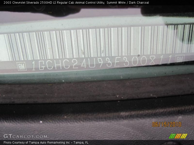 Summit White / Dark Charcoal 2003 Chevrolet Silverado 2500HD LS Regular Cab Animal Control Utility