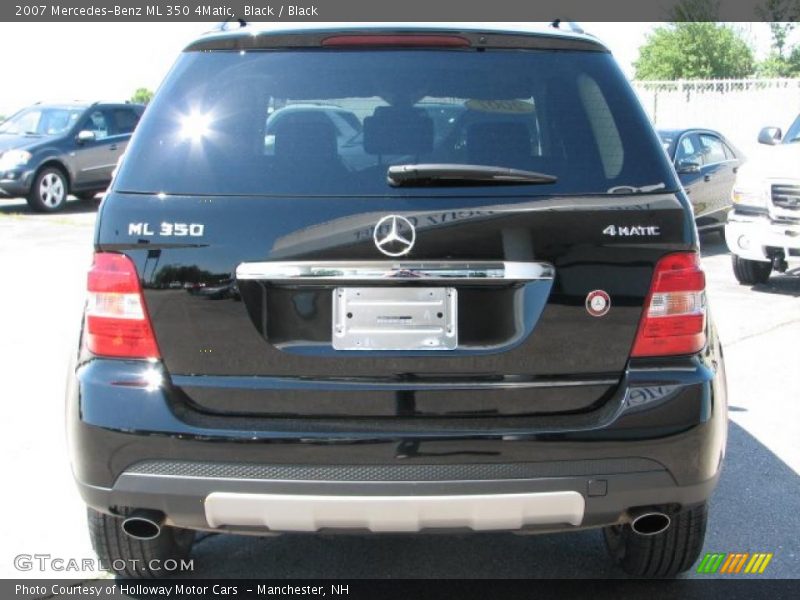 Black / Black 2007 Mercedes-Benz ML 350 4Matic