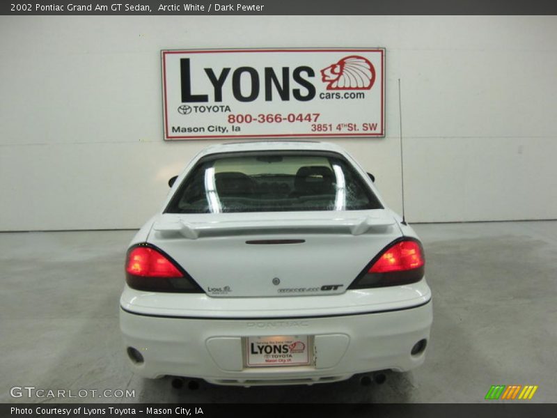 Arctic White / Dark Pewter 2002 Pontiac Grand Am GT Sedan