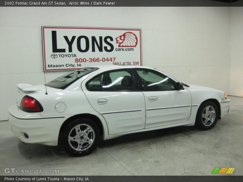 Arctic White / Dark Pewter 2002 Pontiac Grand Am GT Sedan