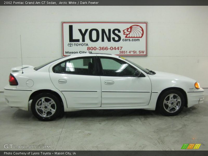 Arctic White / Dark Pewter 2002 Pontiac Grand Am GT Sedan