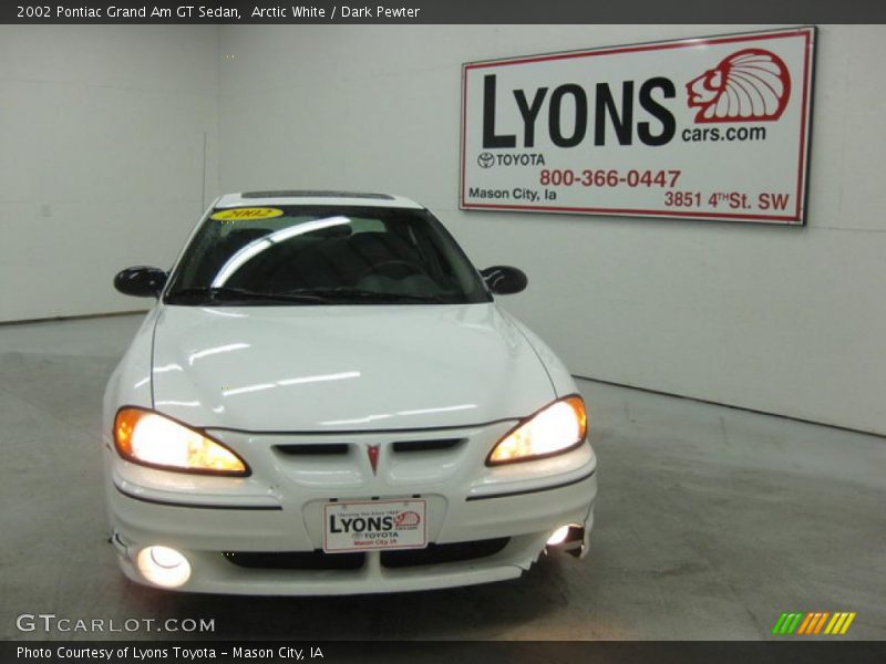 Arctic White / Dark Pewter 2002 Pontiac Grand Am GT Sedan