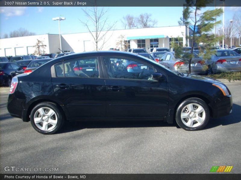 Super Black / Beige 2007 Nissan Sentra 2.0 S