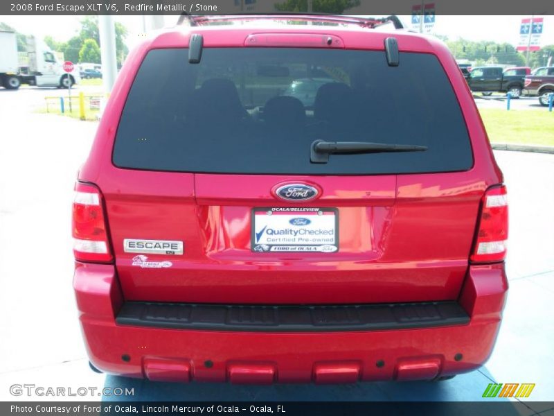Redfire Metallic / Stone 2008 Ford Escape XLT V6