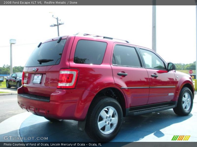 Redfire Metallic / Stone 2008 Ford Escape XLT V6