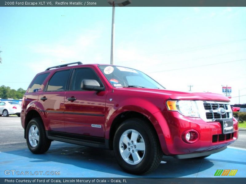 Redfire Metallic / Stone 2008 Ford Escape XLT V6