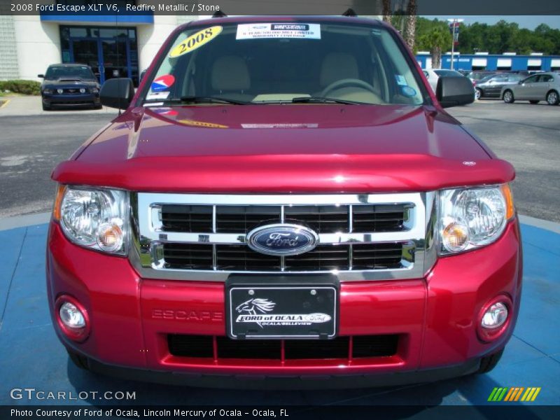 Redfire Metallic / Stone 2008 Ford Escape XLT V6